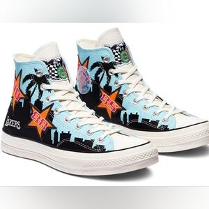 Converse Chinatown Market x Chuck 70 High Lakers Champ Jacket Size M-8.5 W-10.5